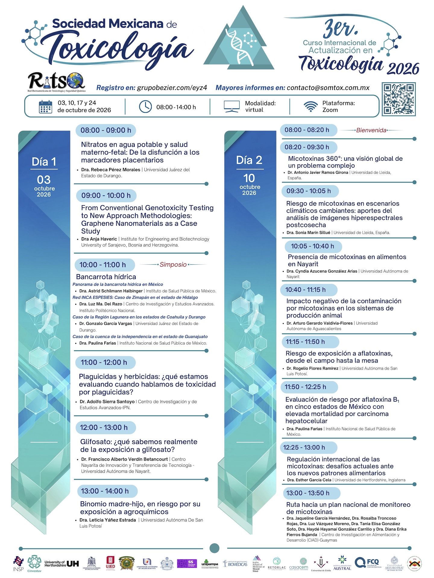 3er. curso internacional de actualización en toxicología 2026. Programa científico final 1